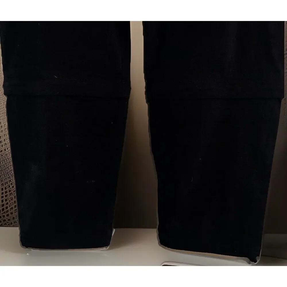 Athleta Hiking Pants Zip Off Legs Nylon Women Black Size 16 Utility Work Cargo - Picture 4 of 10